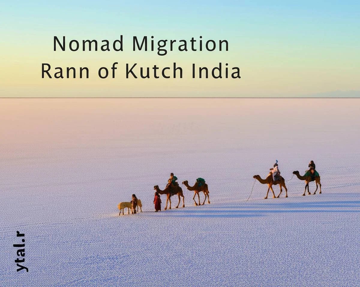 کوچ عشایر کوتچ و کویر نمکی هند the Rann of Kutch