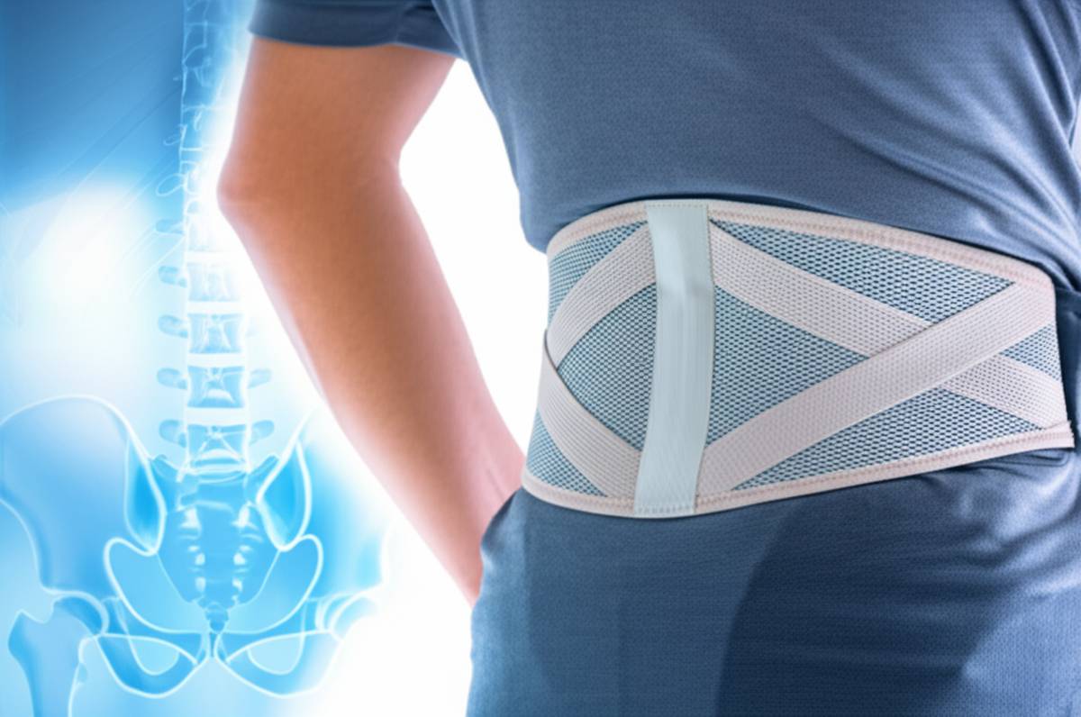 کمربند پد دار لومبو ساکرال پین مد کد 2005 | تسکین درد کمر
