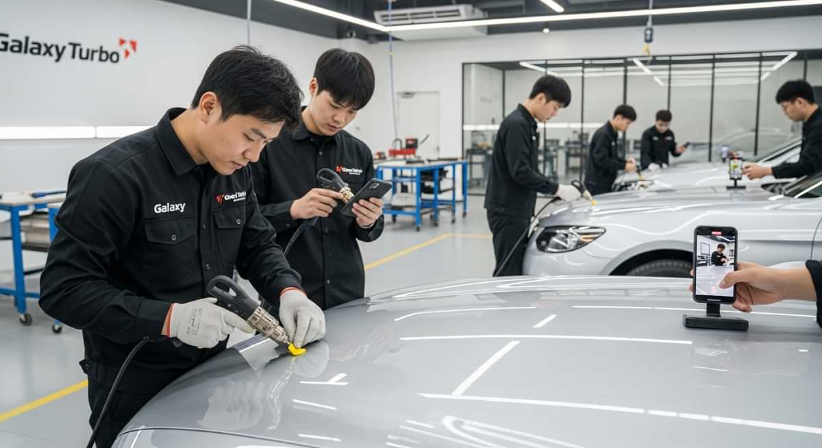 آموزش صافکاری با چسب حرارتی