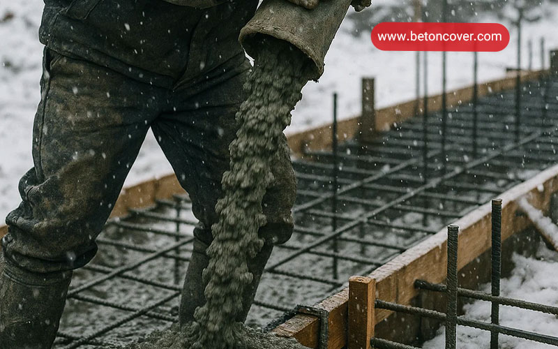 حل مهمترین چالش بتن ریزی در هوای سرد‎ ‎‏ با ضدیخ ‏بتن!